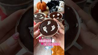 Vasitos de chocolate 🖤 receta recetasdepostres [upl. by Akihc553]