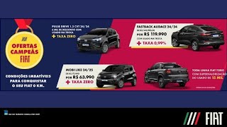 Ofertas Campeãs da Fiat em Agosto [upl. by Thebazile]