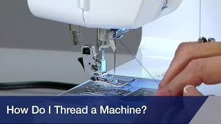 Brother Sewing Machine How to Thread Mechanical and Automatic Machines [upl. by Leede]