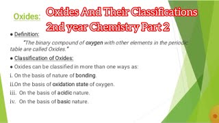 Oxides  Chemistry Class 12 Chapter1 [upl. by Deland721]