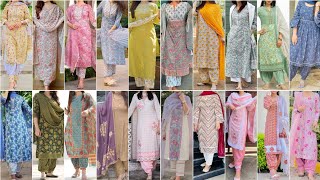 Summer Wear Punjabi Suit Design Ideas 2023  Cotton Punjabi Suit Design [upl. by Aitnauq]