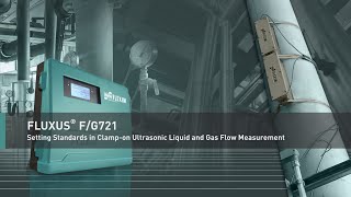 Standard setting clampon flow measurement FLUXUS FG721 [upl. by Tristam660]