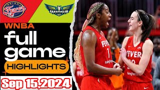 Indiana Fever VS Dallas Wings FULL GAME HIGHLIGHTS  September 15 2024 Women’s Basketball [upl. by Frank]