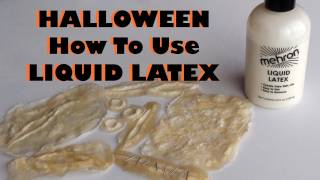 Halloween  Liquid Latex  How to use it amp make your own prosthetics [upl. by Dewain279]