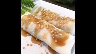 Lumpiang Sariwa  Fresh Spring Lumpia Filipino Food [upl. by Libna]