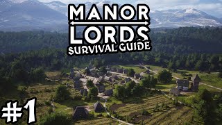 How To Get Started In Manor Lords ♦ Survival Guide Part 1 Tutorial Series [upl. by Gnoz471]