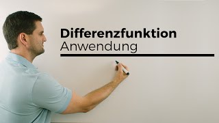 Differenzfunktion Anwendungsmöglichkeiten  Mathe by Daniel Jung [upl. by Castra72]