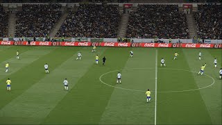 Brazil 01 Argentina  FIFA World Cup Qualifiers  Full Match Highlights Efootball PES 2021 [upl. by Libby163]