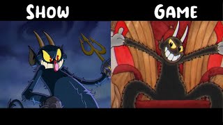 The Devil Game vs Show Comparison  Cuphead Show [upl. by Avril]