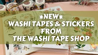 NEW Washi Tapes and Stickers from The Washi Tape Shop [upl. by Bethesde]