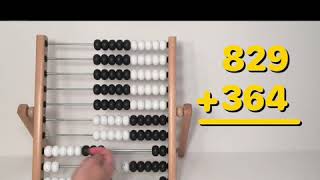 Abacus Addition with Regrouping 100 Bead Abacus [upl. by Savihc]