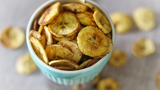 OVEN BAKED PLANTAIN CHIPS [upl. by Ynattir999]