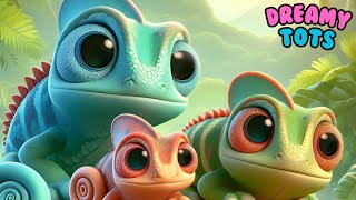 LEARN ENGLISH  KIDS SONG amp NURSERY RHYMES  CHAMELEONS SONG  HAPPY CHAMELEON FAMILY  PRESCHOOL [upl. by Harland]