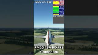 PMDG 737800 FPS Comparison  MSFS 2020  Shorts [upl. by Atileda]