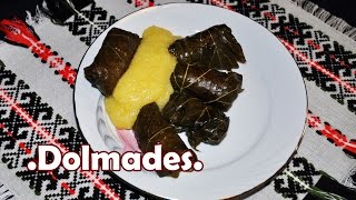 dolmades recipe sarmale cu frunze de viță  vinova loza sarma  винова лоза сармa [upl. by Notsirk]