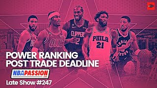 NBA POWER RANKING post trade deadline [upl. by Nirrol591]