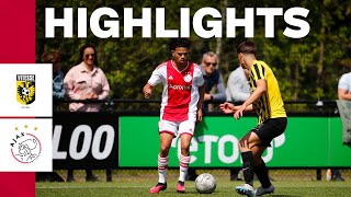 Titledecisive match in Arnhem ⚔️  Highlights Vitesse O16  Ajax O16 [upl. by Gelhar]