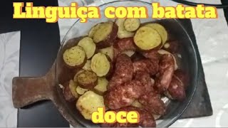 Linguiça com batata doce 😍😉🤩 Delciia reels facebook Delícia Linguiça batatadoce [upl. by Gaskill596]