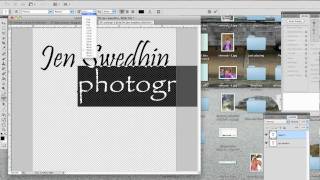 Creating a watermark in Photoshop [upl. by Tricia]