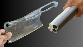 Dont throw away your PVC pipes I will show you how to make a knife handle out of PVC [upl. by Isa]