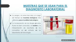 3 DIAGNOSTICO LABORATORIAL DE LAS ADICCIONES [upl. by Ajat]