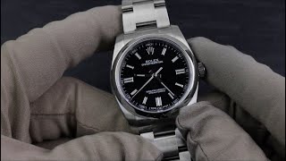 Rolex Oyster Perpetual 36 116000 Black Dial Unboxing Video [upl. by Bagley]