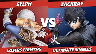 Kagaribi 6 Top 8  Sylph Sheik Vs Zackray Game amp Watch Joker SSBU Ultimate Tournament [upl. by Nalrah]