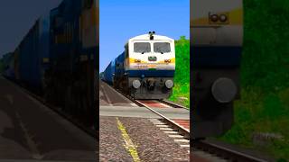 WDP4D RATLAM 40258 HONKING AT LEVEL CROSSING trainsimulator [upl. by Etaner167]