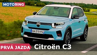 PRVÁ JAZDA  Citroën C3 2024  Prinášame prvé dojmy a ceny  Motoring TA3 [upl. by Idahs]