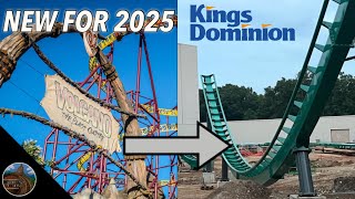 Kings Dominion is FINALLY Replacing Volcano  New for 2025 Launched Wing Coaster [upl. by Jeggar711]