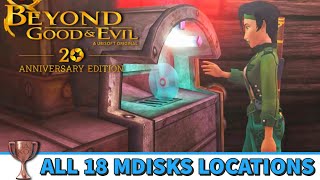 All 18 MDisk Locations  Beyond Good amp Evil 20th Anniversary Edition Data Manager Trophy Guide PS5 [upl. by Lahtnero249]