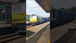 60055 passes through Chippenham from Wembley Receptions 17 to Grovesend Quarry 22724 [upl. by Iand]