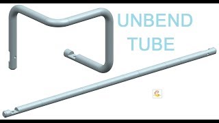 Siemens NX 110  Unbend Tube with Global Shaping [upl. by Uball]