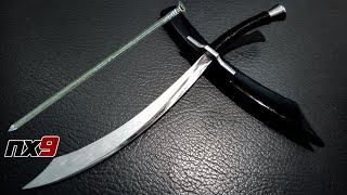 make a mini scimitar sword from a nail [upl. by Nosrej]