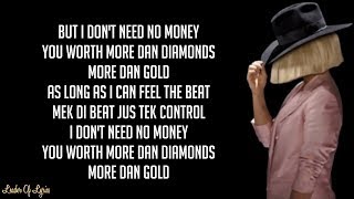 Sia  CHEAP THRILLS Lyrics ft Sean Paul [upl. by Devonna]