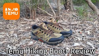 TEMU Hiking Boots Review 40 dollar shoes [upl. by Buff]