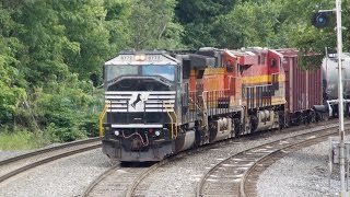 South Jersey Trains WPCA51 and 65W with Kansas City Southern power [upl. by Sandi]