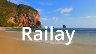 Krabi  Walking Railay Beach in 4K  Beautiful Highlights [upl. by Weide]