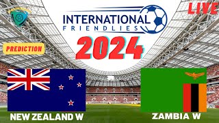 New Zealand vs Zambia FIFA Womens International Friendly 2024 Preview Prediction amp Highlights [upl. by Martinic]