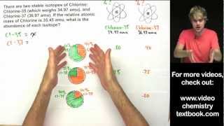 Atomic Mass How to Calculate Isotope Abundance [upl. by Alitta360]