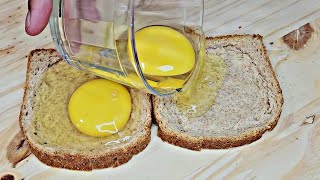 VOCÊ NÃO VAI QUERER COMER DE OUTRA FORMA O MELHOR PÃO COM OVO PRO SEU Café da manhã [upl. by Elrem]