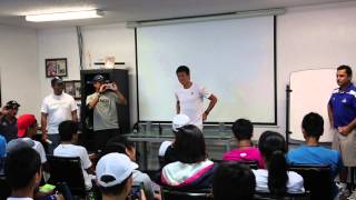 Kei Nishikori Chats with IMG Academy Tennis Campers [upl. by Lanette]