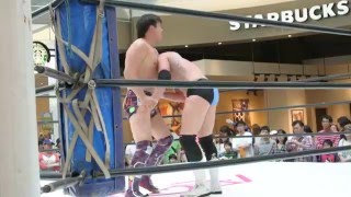 ZERO1 崔領二 vs マーク・コフィー 新技ブレーンバスターamp 那智の滝 [upl. by Card501]