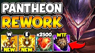 RIOT JUST REWORKED PANTHEON INTO A TANK HIS ABILITIES SCALE WITH HP NOW [upl. by Yrot]