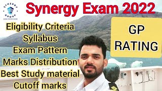 Synergy Exam GP RATING  SyllabusEligibility CriteriaExam PatternMarks DistributionCut off Mark [upl. by Eiznyl]