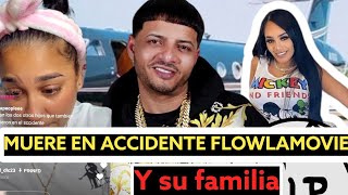 Flow la movie muere en accidente y su familia vea foto y video del accidente Dorada llora [upl. by Ahsatin]