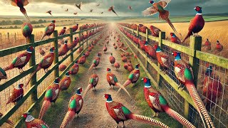 How Chinese Farmers Raise Millions Of Pheasants Pigeons And Geese [upl. by Etra]