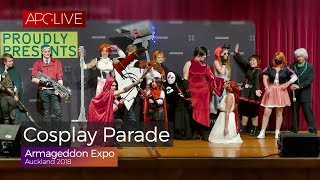 Armageddon Expo Auckland 2018  Cosplay Parade APGLive [upl. by Harewood16]