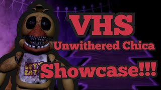 VHS Unwithered Chica Showcase  TPRR Bites Extension  Roblox [upl. by Lyrred]