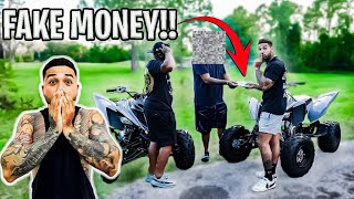 Buying Quad With Fake Money Ends Bad Braap Vlogs [upl. by Jessey]